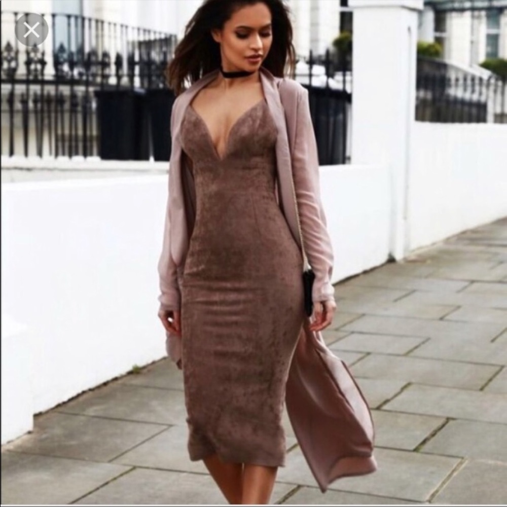 House of CB dress -taupe